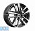 Колесный диск K&K Хант (КС103) 6x15/4x100 ET40 D60.1 алмаз черный